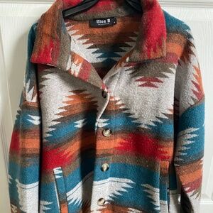 Aztec print jacket